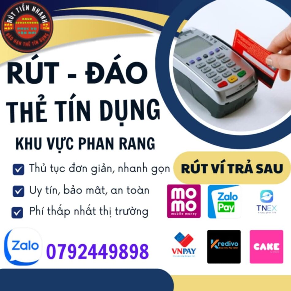 Rút tiền thẻ tín dụng Phan Rang